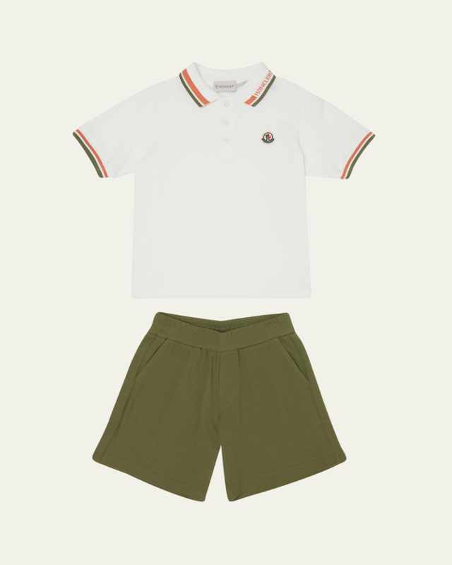 Boy's Polo Shirt W/ Shorts Set, Size 4-6